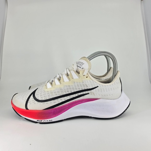 Nike Shoes - Nike Running Shoes Womens 5 White Multi Pegasus 37 Air Zoom Magenta BQ9647-103